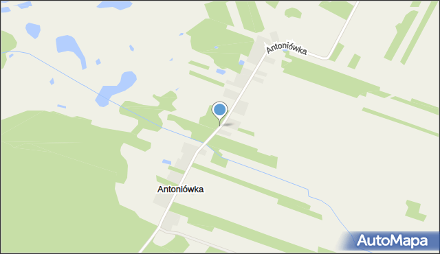 Antoniówka gmina Policzna, Antoniówka, mapa Antoniówka gmina Policzna