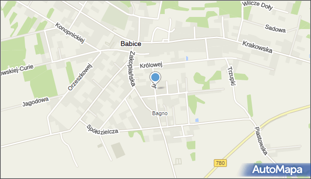 Babice powiat chrzanowski, Anny, mapa Babice powiat chrzanowski