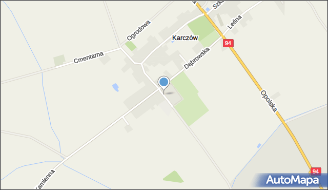 Karczów gmina Dąbrowa, Anny, mapa Karczów gmina Dąbrowa