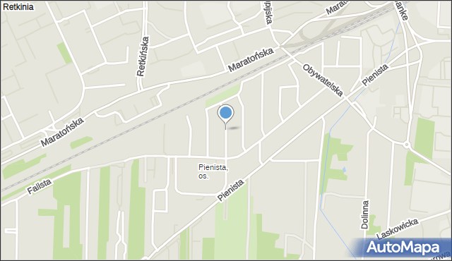 Łódź, Andersena Jana Christiana, mapa Łodzi