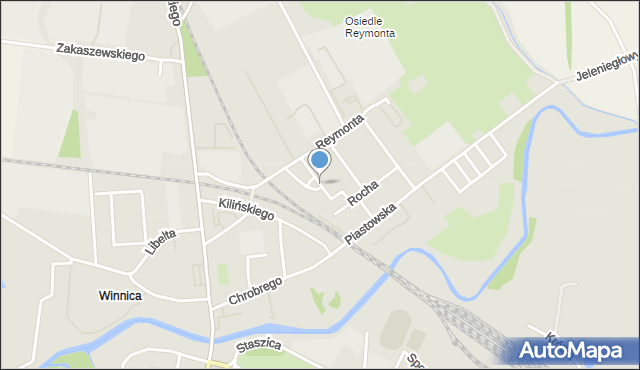 Międzyrzecz, Antka, mapa Międzyrzecz