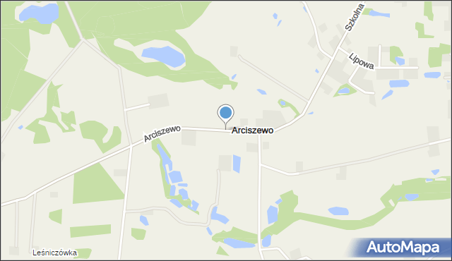 Arciszewo gmina Boniewo, Arciszewo, mapa Arciszewo gmina Boniewo