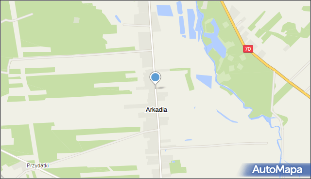 Arkadia, Arkadia, mapa Arkadia