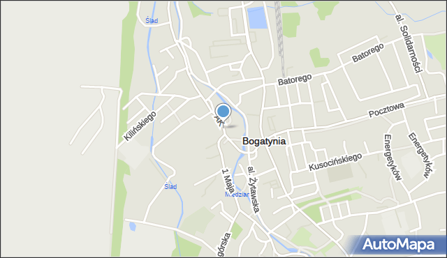 Bogatynia, Armii Krajowej, mapa Bogatynia