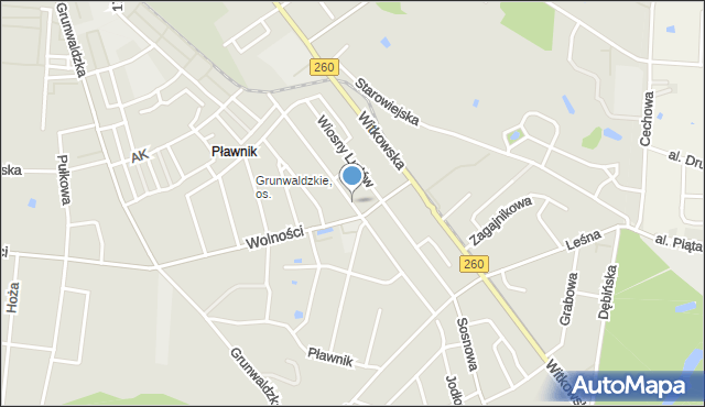 Gniezno, Armii Poznań, mapa Gniezna