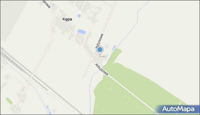 Kępa gmina Szamotuły, Arbuzowa, mapa Kępa gmina Szamotuły