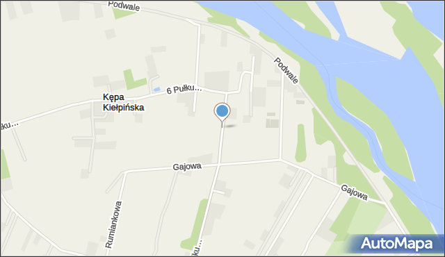 Kępa Kiełpińska, Armii Poznań, mapa Kępa Kiełpińska