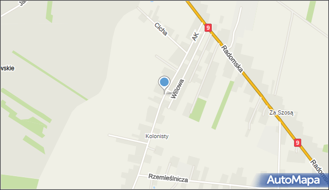 Makowiec, Armii Krajowej, mapa Makowiec