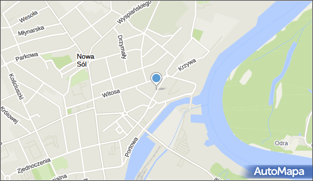 Nowa Sól, Arciszewskiego, mapa Nowa Sól