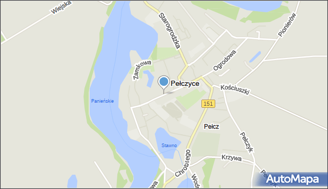 Pełczyce powiat choszczeński, Armii Polskiej, mapa Pełczyce powiat choszczeński