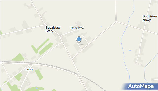 Stary Budzisław, Aroniowa, mapa Stary Budzisław