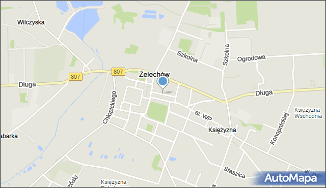 Żelechów powiat garwoliński, Armii Krajowej, mapa Żelechów powiat garwoliński