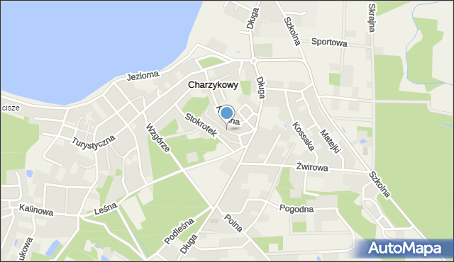 Charzykowy, Astrów, mapa Charzykowy