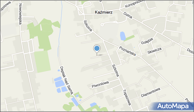 Kaźmierz, Astrowa, mapa Kaźmierz