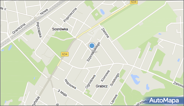 Kobyłka, Asnyka Adama, mapa Kobyłka