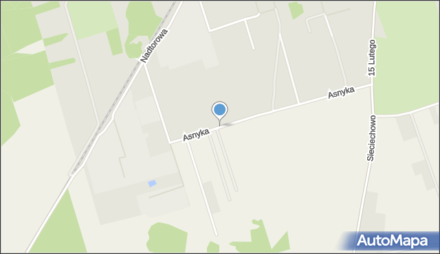 Nowogard, Asnyka Adama, mapa Nowogard