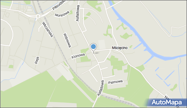Police, Asfaltowa, mapa Police