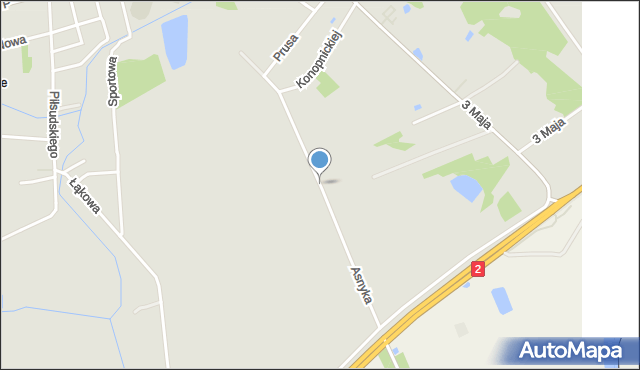 Terespol powiat bialski, Asnyka Adama, mapa Terespol powiat bialski