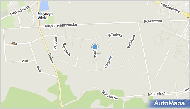 Gorzów Wielkopolski, Ateńska, mapa Gorzów Wielkopolski