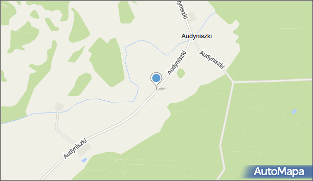 Audyniszki, Audyniszki, mapa Audyniszki