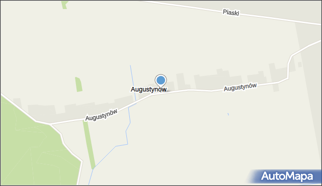 Augustynów gmina Lututów, Augustynów, mapa Augustynów gmina Lututów