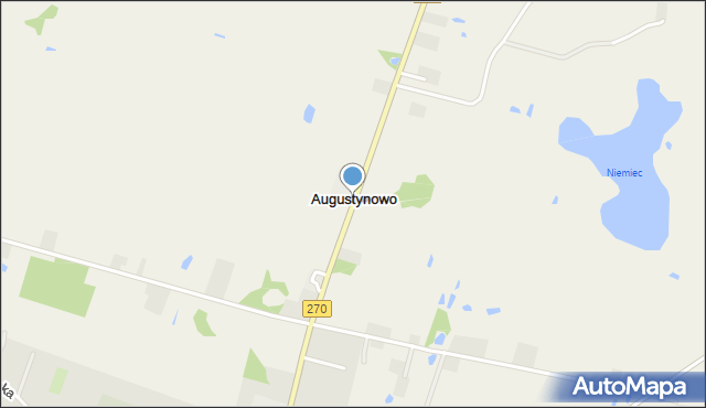 Augustynowo gmina Izbica Kujawska, Augustynowo, mapa Augustynowo gmina Izbica Kujawska