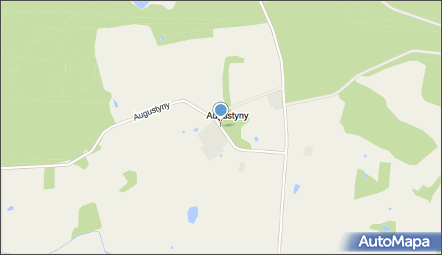 Augustyny, Augustyny, mapa Augustyny