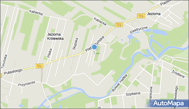 Konstancin-Jeziorna, Augustowska, mapa Konstancin-Jeziorna