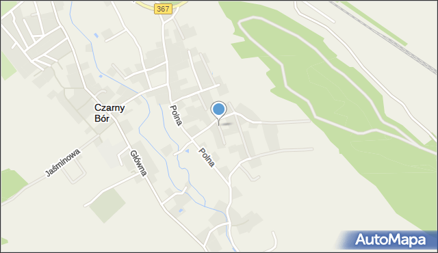 Czarny Bór, Azaliowa, mapa Czarny Bór