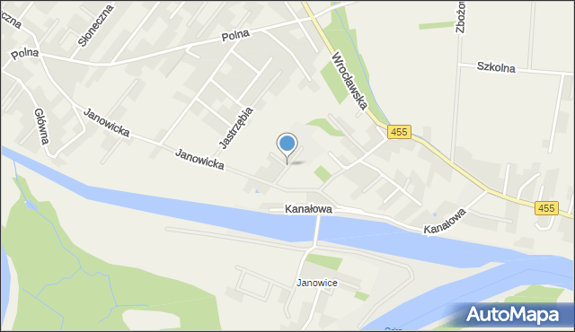 Gajków, Azaliowa, mapa Gajków