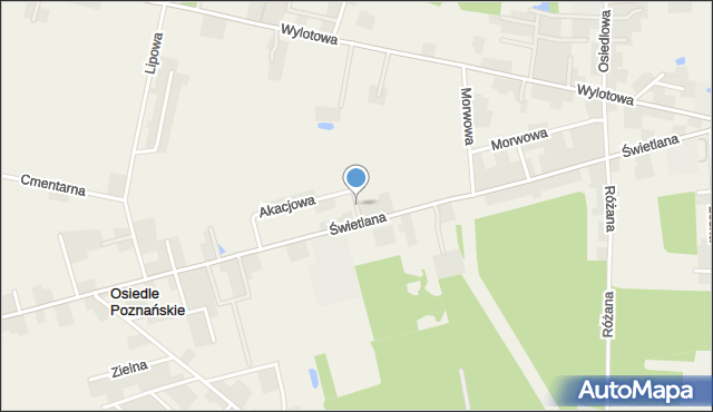 Osiedle Poznańskie, Azaliowa, mapa Osiedle Poznańskie