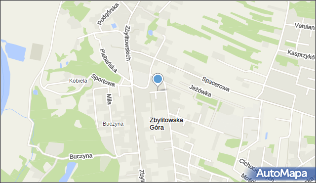 Zbylitowska Góra, Azaliowa, mapa Zbylitowska Góra