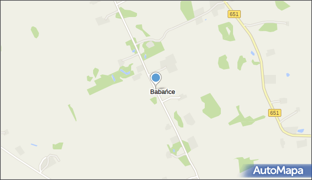 Babańce, Babańce, mapa Babańce