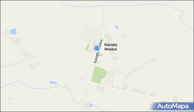 Babięty Wielkie, Babięty Wielkie, mapa Babięty Wielkie