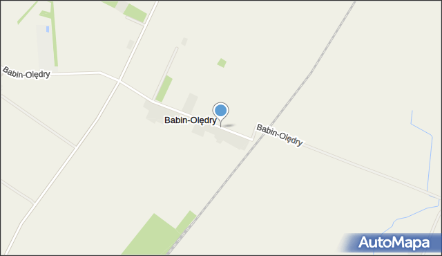 Babin-Olędry, Babin-Olędry, mapa Babin-Olędry