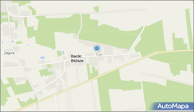 Baciki Bliższe, Baciki Bliższe, mapa Baciki Bliższe