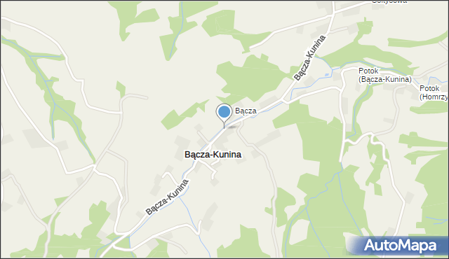 Bącza-Kunina, Bącza-Kunina, mapa Bącza-Kunina