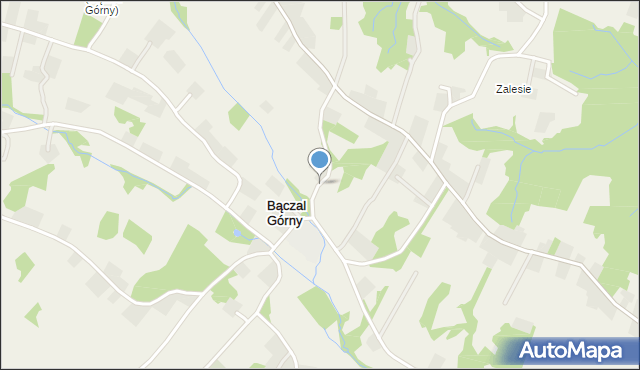 Bączal Górny, Bączal Górny, mapa Bączal Górny