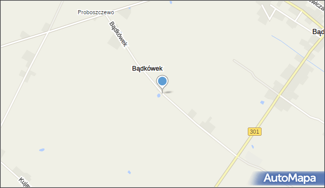 Bądkówek, Bądkówek, mapa Bądkówek