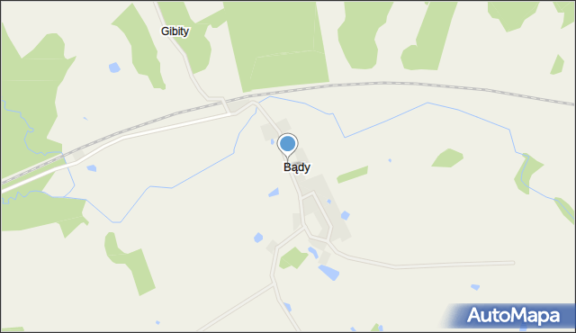 Bądy, Bądy, mapa Bądy