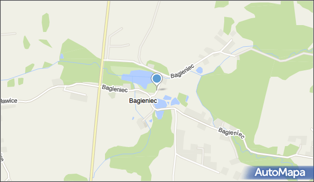 Bagieniec, Bagieniec, mapa Bagieniec