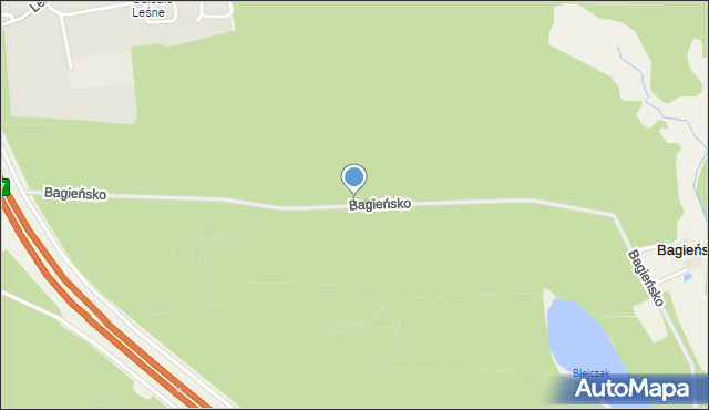 Bagieńsko, Bagieńsko, mapa Bagieńsko