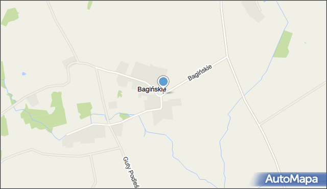 Bagińskie, Bagińskie, mapa Bagińskie