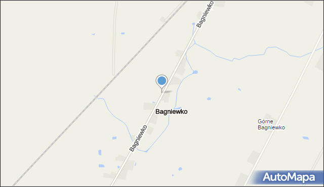 Bagniewko gmina Pruszcz, Bagniewko, mapa Bagniewko gmina Pruszcz