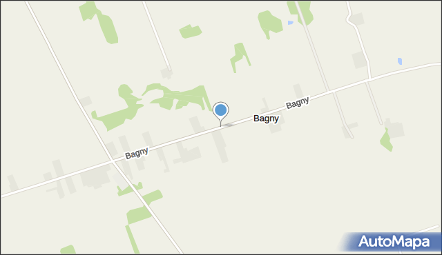 Bagny, Bagny, mapa Bagny