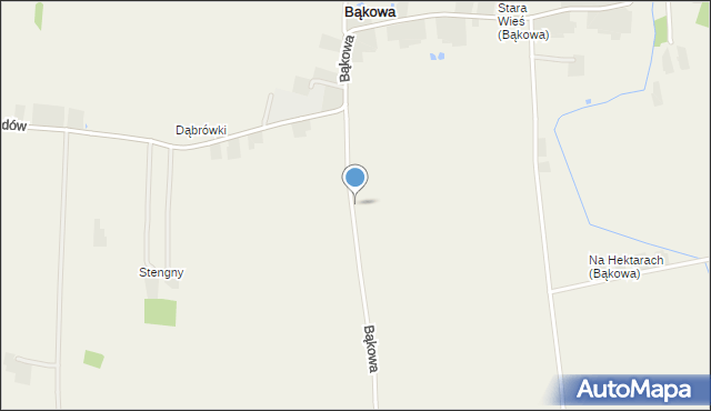 Bąkowa, Bąkowa, mapa Bąkowa