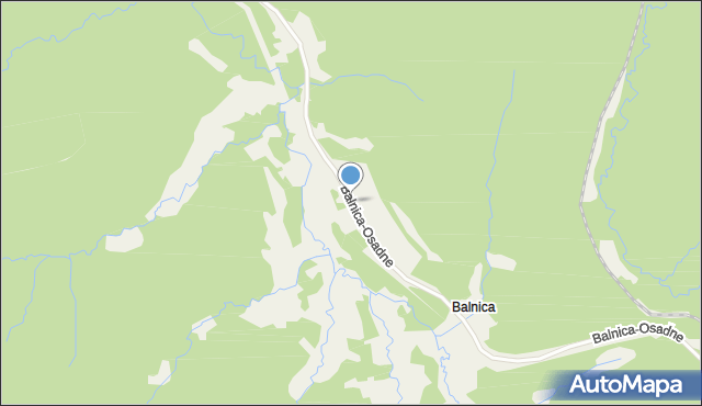 Balnica, Balnica-Osadne, mapa Balnica