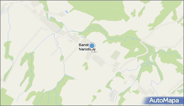 Bandrów Narodowy, Bandrów Narodowy, mapa Bandrów Narodowy