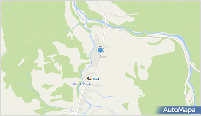 Banica, Banica, mapa Banica