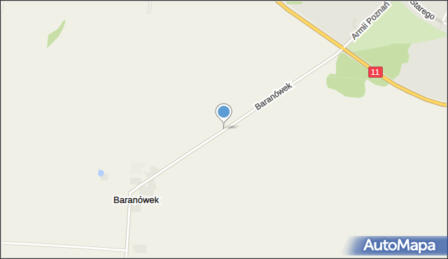 Baranówek gmina Pleszew, Baranówek, mapa Baranówek gmina Pleszew